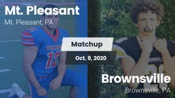 Matchup: Mt. Pleasant vs. Brownsville  2020