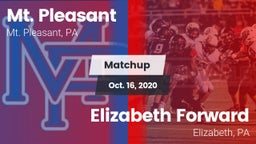 Matchup: Mt. Pleasant vs. Elizabeth Forward  2020
