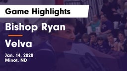 Bishop Ryan  vs Velva  Game Highlights - Jan. 14, 2020