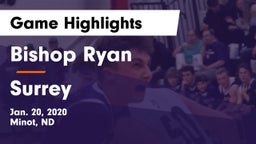 Bishop Ryan  vs Surrey  Game Highlights - Jan. 20, 2020