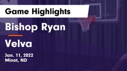 Bishop Ryan  vs Velva  Game Highlights - Jan. 11, 2022