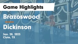 Brazoswood  vs Dickinson  Game Highlights - Jan. 28, 2023