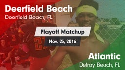 Matchup: Deerfield Beach vs. Atlantic  2016