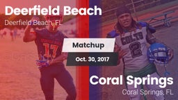 Matchup: Deerfield Beach vs. Coral Springs  2017
