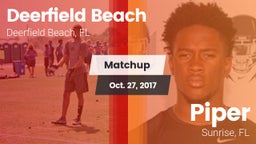 Matchup: Deerfield Beach vs. Piper  2017