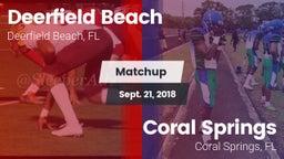 Matchup: Deerfield Beach vs. Coral Springs  2018
