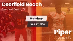 Matchup: Deerfield Beach vs. Piper  2018