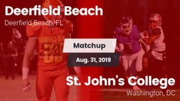 Matchup: Deerfield Beach vs. St. John's College  2019