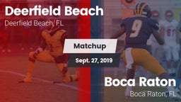 Matchup: Deerfield Beach vs. Boca Raton  2019