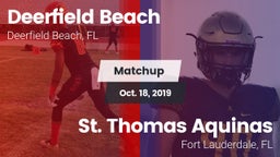 Matchup: Deerfield Beach vs. St. Thomas Aquinas  2019