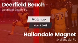 Matchup: Deerfield Beach vs. Hallandale Magnet  2019