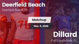 Matchup: Deerfield Beach vs. Dillard  2020