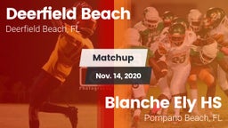 Matchup: Deerfield Beach vs. Blanche Ely HS 2020