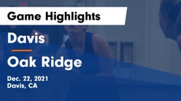 Davis  vs Oak Ridge  Game Highlights - Dec. 22, 2021