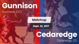 Matchup: Gunnison vs. Cedaredge  2017