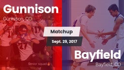 Matchup: Gunnison vs. Bayfield  2017