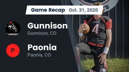 Recap: Gunnison  vs. Paonia  2020