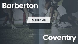 Matchup: Barberton vs. Coventry  2016