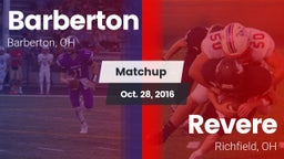 Matchup: Barberton vs. Revere  2016