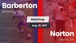 Matchup: Barberton vs. Norton  2017