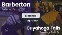Matchup: Barberton vs. Cuyahoga Falls  2017
