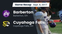 Recap: Barberton  vs. Cuyahoga Falls  2017
