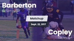Matchup: Barberton vs. Copley  2017