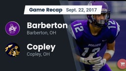 Recap: Barberton  vs. Copley  2017