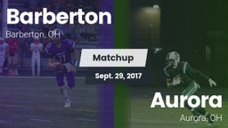 Matchup: Barberton vs. Aurora  2017