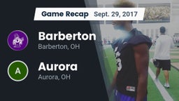 Recap: Barberton  vs. Aurora  2017