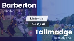 Matchup: Barberton vs. Tallmadge  2017
