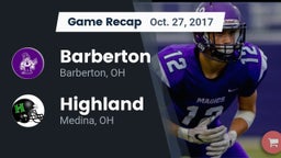 Recap: Barberton  vs. Highland  2017