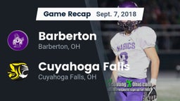 Recap: Barberton  vs. Cuyahoga Falls  2018