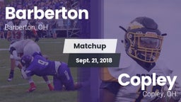 Matchup: Barberton vs. Copley  2018