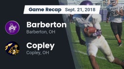 Recap: Barberton  vs. Copley  2018