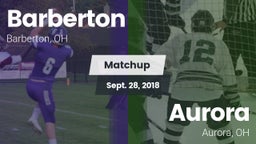 Matchup: Barberton vs. Aurora  2018