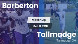Matchup: Barberton vs. Tallmadge  2018
