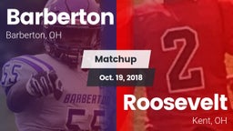Matchup: Barberton vs. Roosevelt  2018