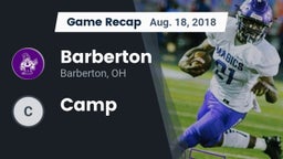 Recap: Barberton  vs. Camp 2018