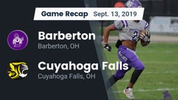Recap: Barberton  vs. Cuyahoga Falls  2019