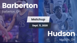 Matchup: Barberton vs. Hudson  2020