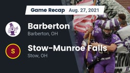 Recap: Barberton  vs. Stow-Munroe Falls  2021