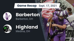 Recap: Barberton  vs. Highland  2021