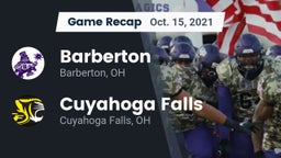 Recap: Barberton  vs. Cuyahoga Falls  2021