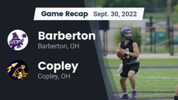 Recap: Barberton  vs. Copley  2022