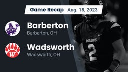 Recap: Barberton  vs. Wadsworth  2023