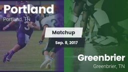 Matchup: Portland vs. Greenbrier  2017