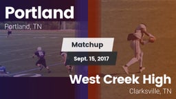 Matchup: Portland vs. West Creek High 2017