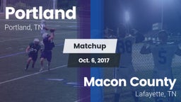 Matchup: Portland vs. Macon County  2017