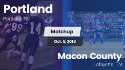 Matchup: Portland vs. Macon County  2018
